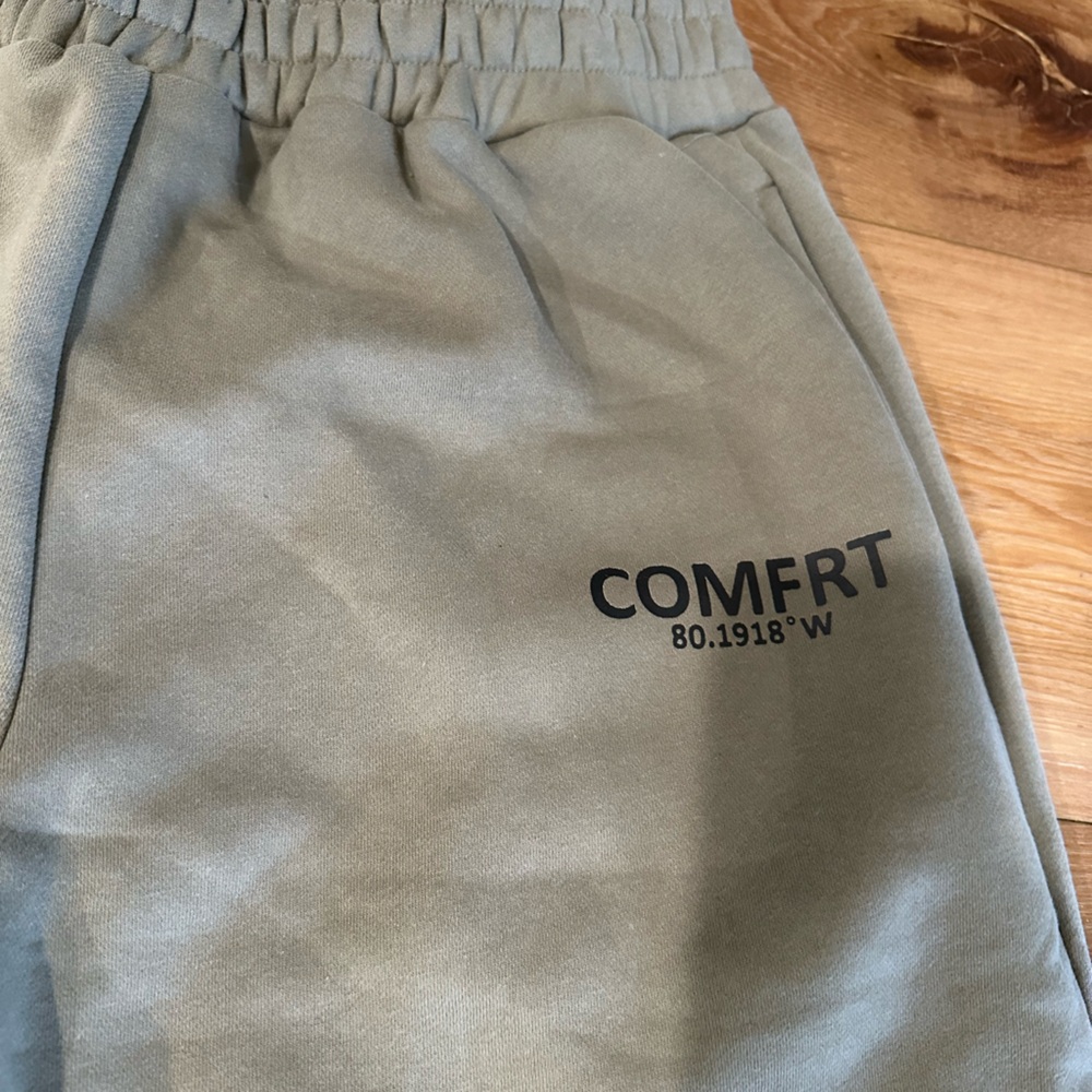 Comfort Olive Green Track Pants - Picture 2 of 5